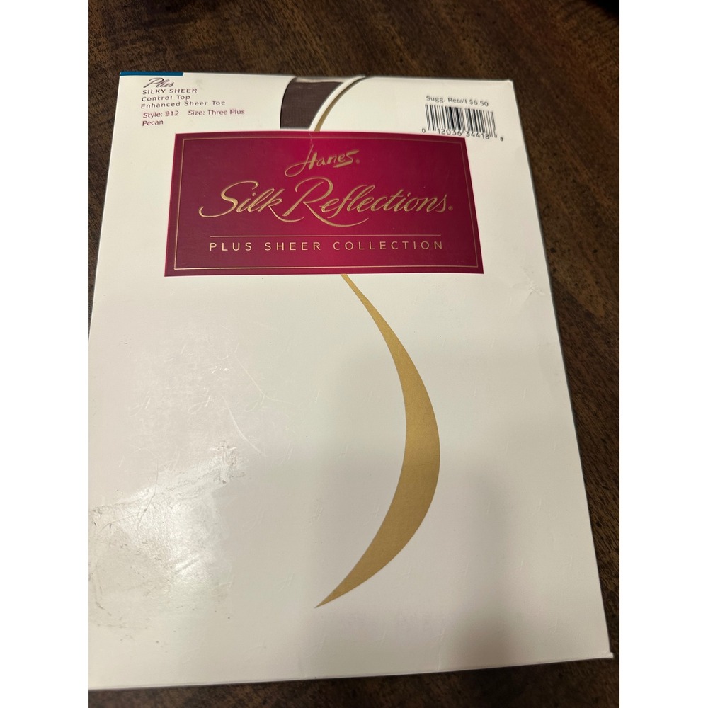 Hanes Silk Reflections Plus Sheer Collection Control Top‎ Pantyhose Pecan 3X